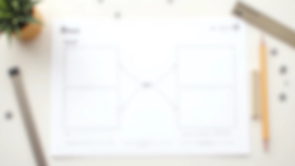 Minimalist landing page layout showing clear visual hierarchy with headline, subheading, and call-to-action positioning