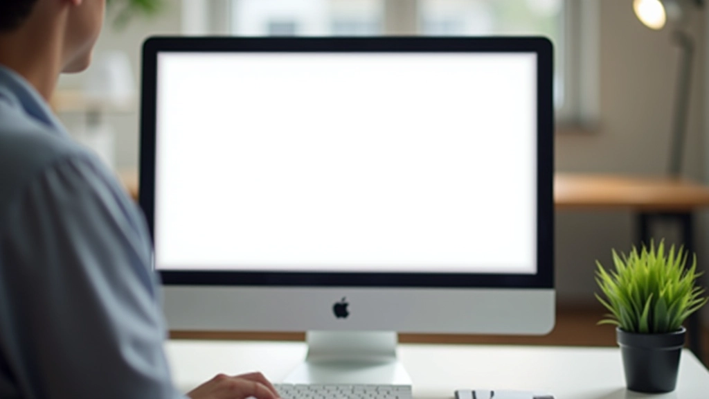 Minimalist landing page wireframe with clear sections and visual hierarchy on desktop screen